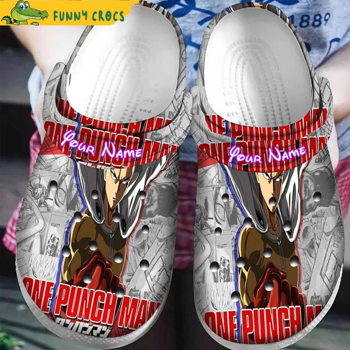 Personalized Saitama One Punch Man Crocs Shoes