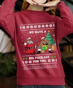 Santa Barry Wood Cute Christmas Sweaters Womens