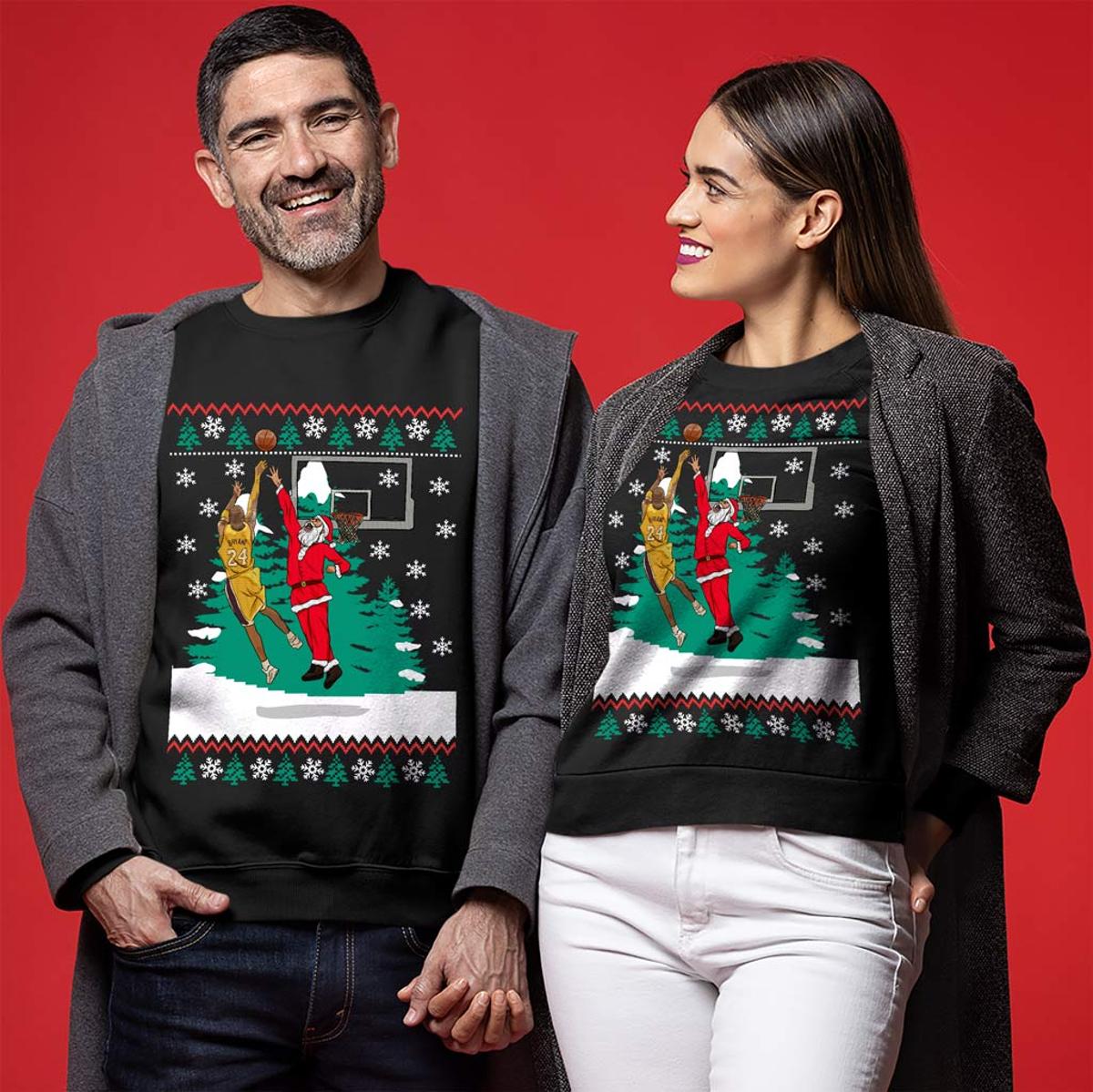 Santa Bryant Kobe Mens Ugly Christmas Sweaters