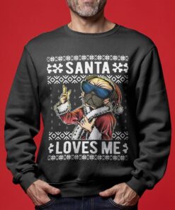 Santa Bulldog Ugly Christmas Sweater