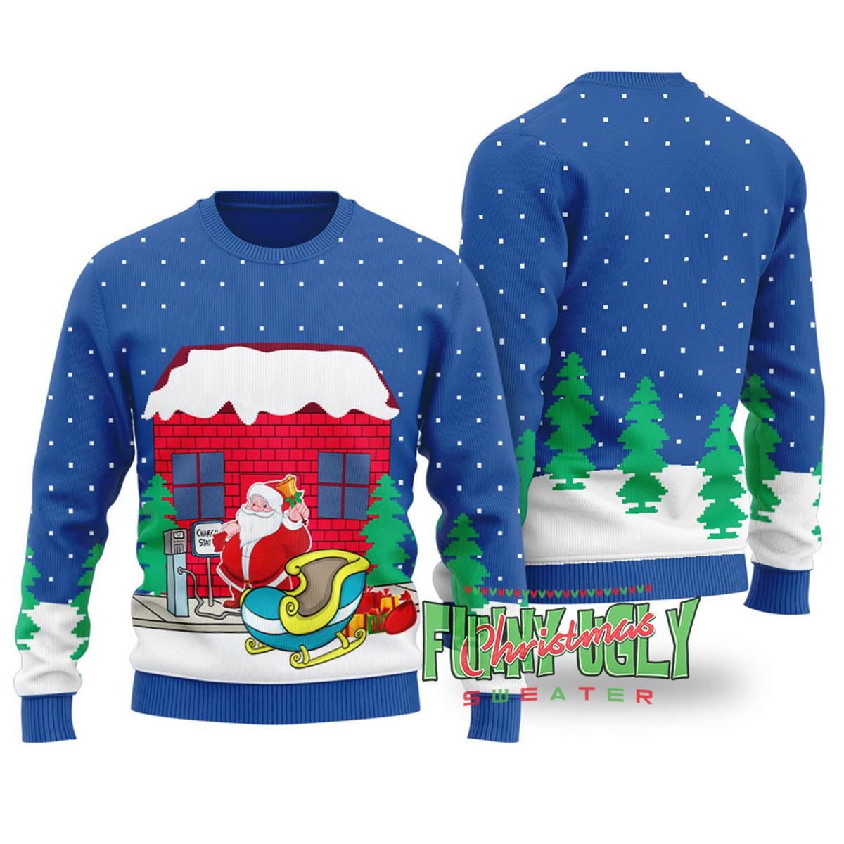 Funny Snowman Christmas Sweater