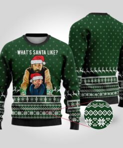 Santa Cinema Paradiso Funny Ugly Christmas Sweater