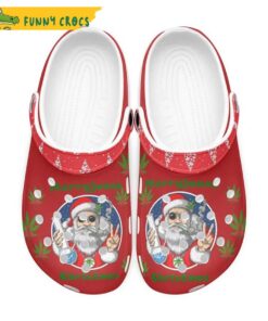 Santa Claus Weed Cannabis 420 Crocs Clog Shoes