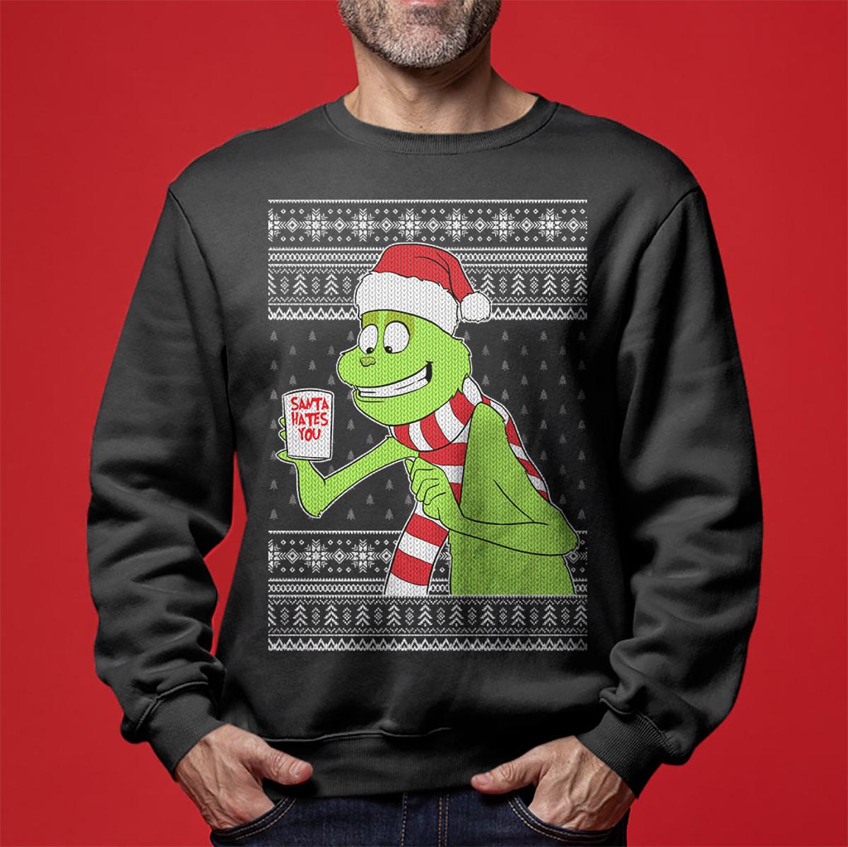 Santa Hates You Grinch Sweater