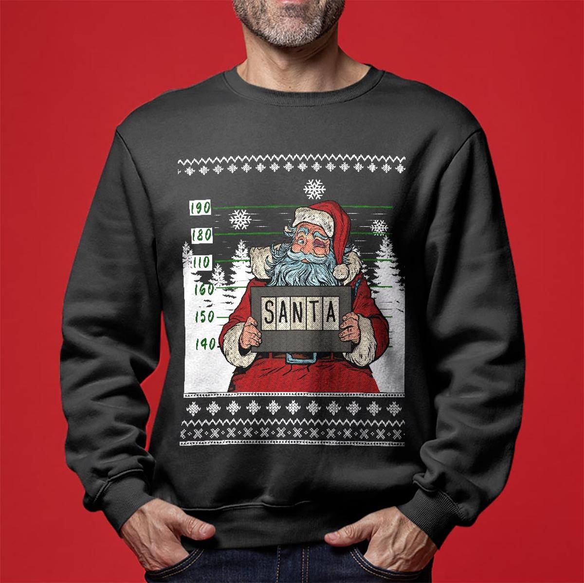 Jesus And Santa Titanic Funny Ugly Sweater