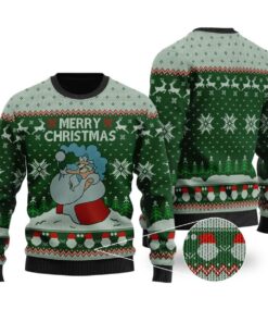 Santa Merry Christmas Ugly Sweater