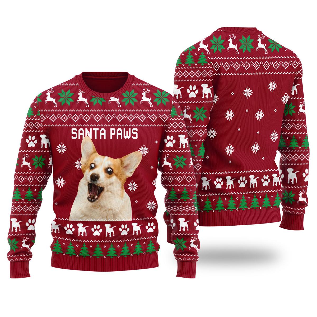 Personalized Ugly Sweater Couple Faces