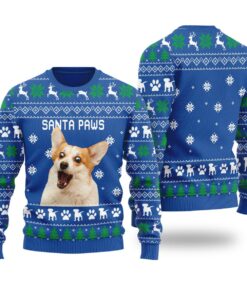 Santa Paws Personalized Dog Christmas Sweater