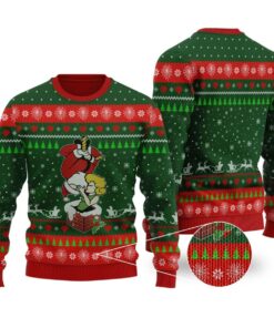 Santa Spiderman Kissing Funny Ugly Sweaters