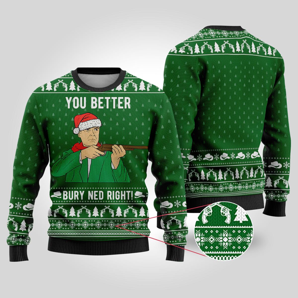 Will Munny Unforgiven Ugly Christmas Sweater