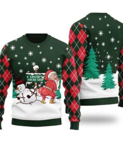 Santas Twerk Shop Funny Christmas Sweater