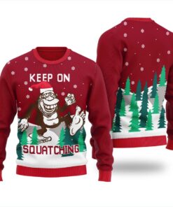 Sasquatch Bigfoot Christmas Sweater