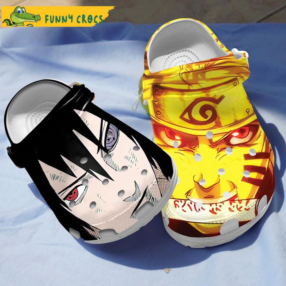 Sasuke X Naruto Crocs Clog Shoes