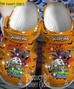 Halloween Where Are You Scooby Doo Black Crocs Clog Shoes