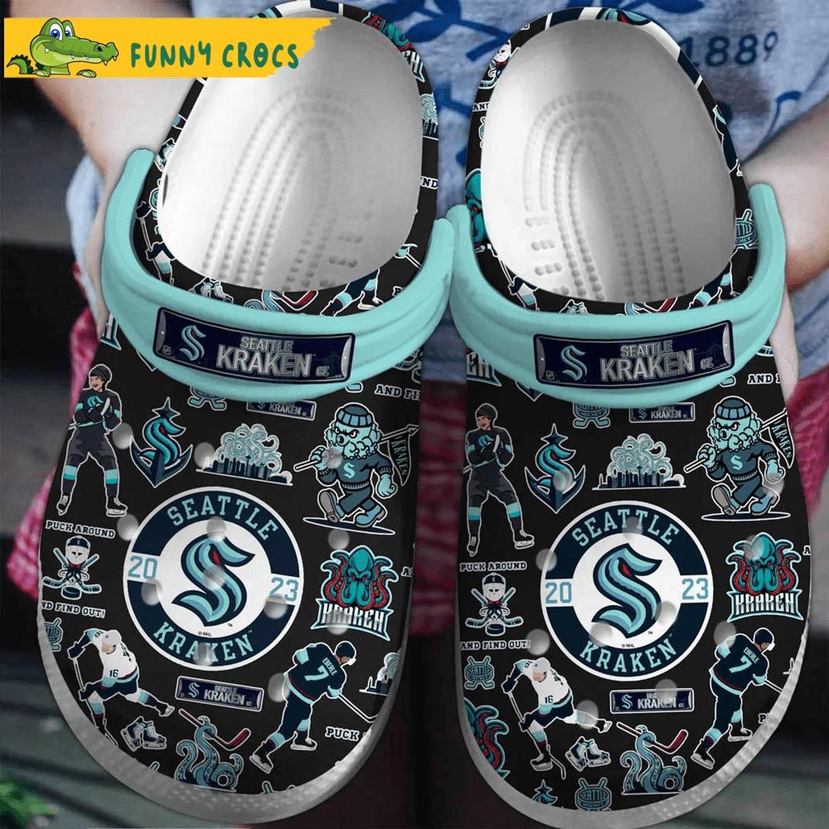 Seattle Kraken Nhl Crocs Slippers