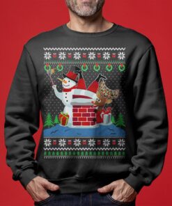 Selfie Santa Stuck Christmas Sweater