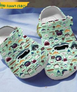 Personalized Shark Flower Crocs Shoes