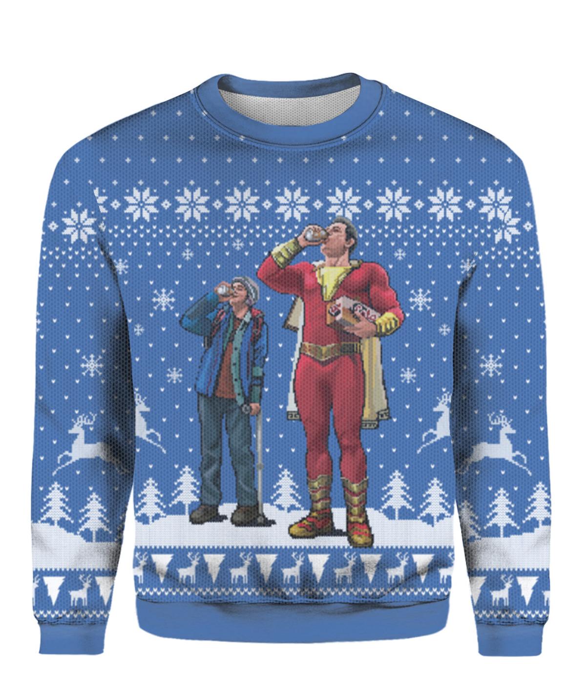 Santa Playing Soccer Christmas Sweater