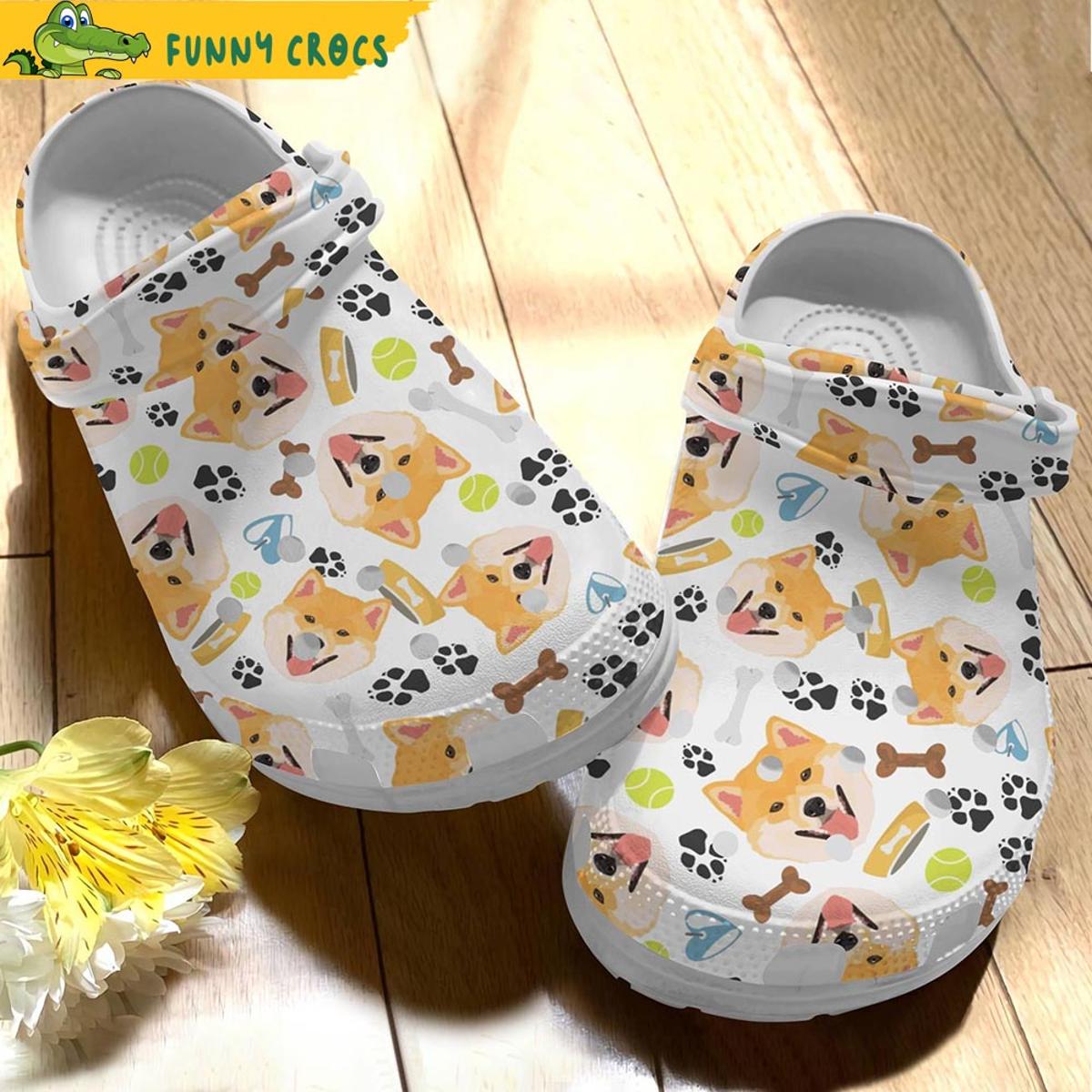 Shiba Inu Dog Cartoon Crocs Slippers