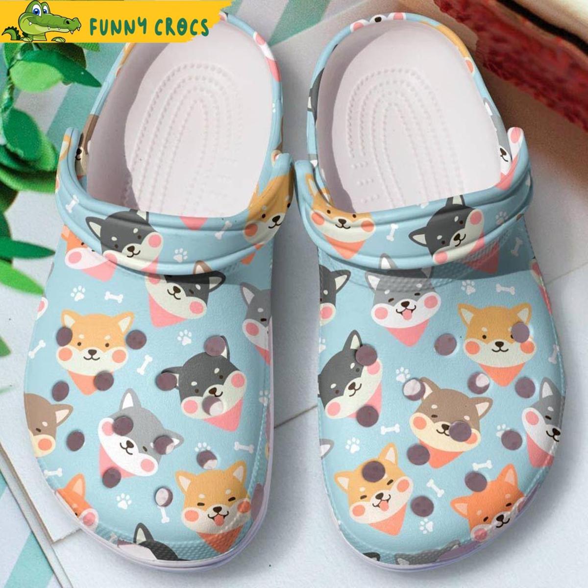 Dog Face Shiba Inu Crocs Clog Slippers