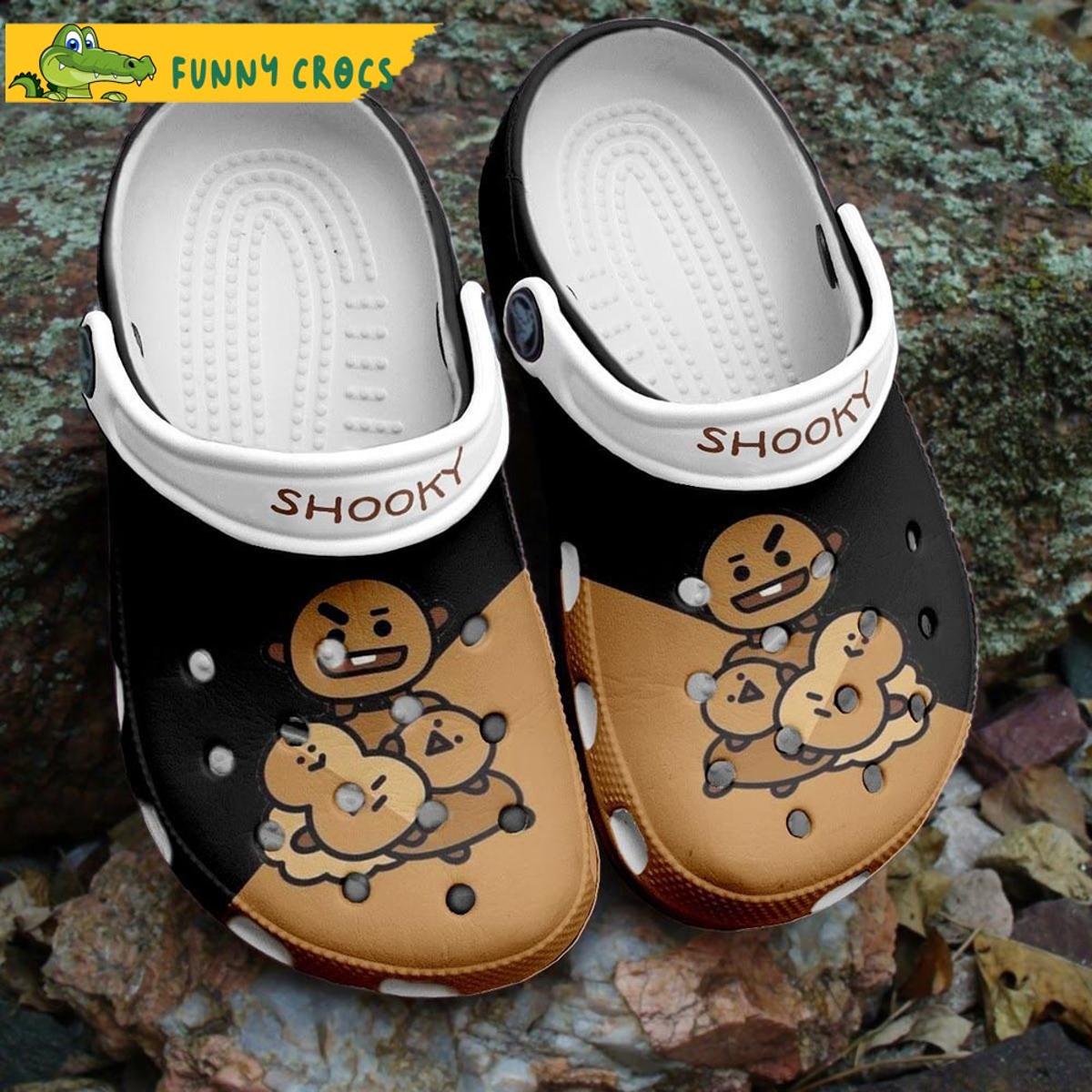 Shooky Pattern Bts Crocs Clog Shoes