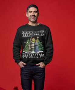 Shrek Family Ugly Christmas Sweaters