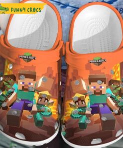 Green Minecraft Crocs Slippers