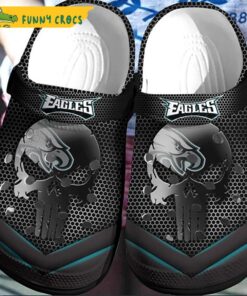 Skull Design For Big Fans Philadelphia Eagles Crocs Clog Shoes