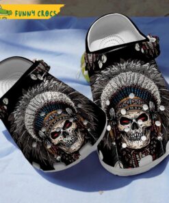 Skull Native American Crocs Classic