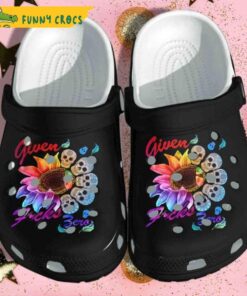 Skull Tattoo Sunflower Hippie Tattoo Women Hippie Crocs Slippers