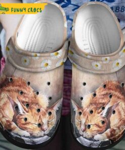 Sleeping Cat Crocs Slippers