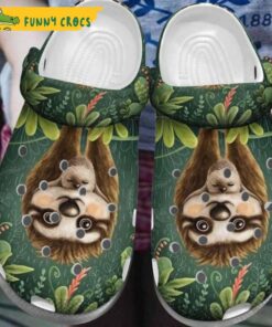 Cute Sloth Loves Sunflower Crocs Sandals