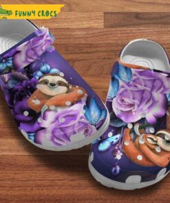 Sleeping Sloth Crocs Clog Shoes