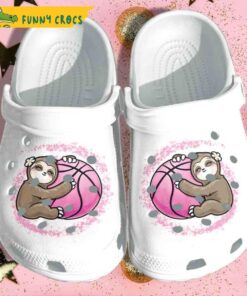 Funny Sloth Florals Pattern Crocs Sandals