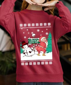 Snowman Santa Twerking Christmas Funny Christmas Sweaterss