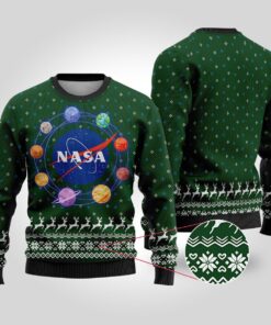 Nasa Solar System Funny Ugly Christmas Sweater