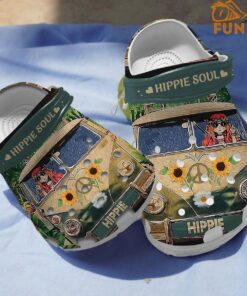 Colorful Sunflowers Hippie Crocs Clog