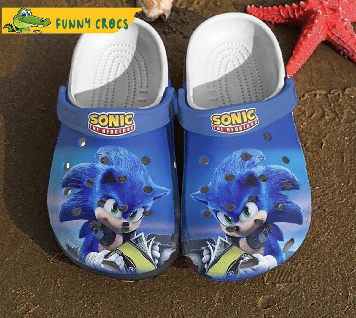 Sonic Hedgehog Crocs Shoes