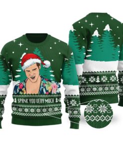 Spank You Very Much Ace Venture Pet Detective Christmas Sweater