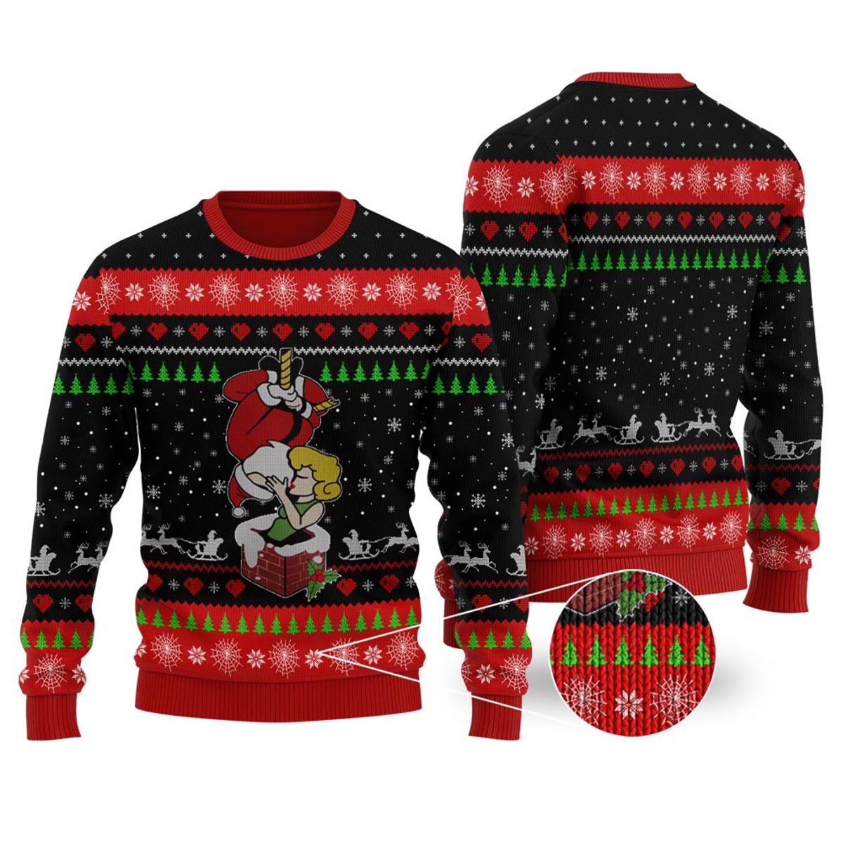 Santa Claus Cocktails Ugly Sweaters