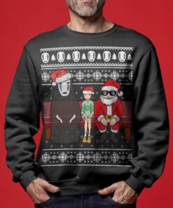 Studio Ghibli Spirited Away Squad Mens Ugly Christmas Sweater