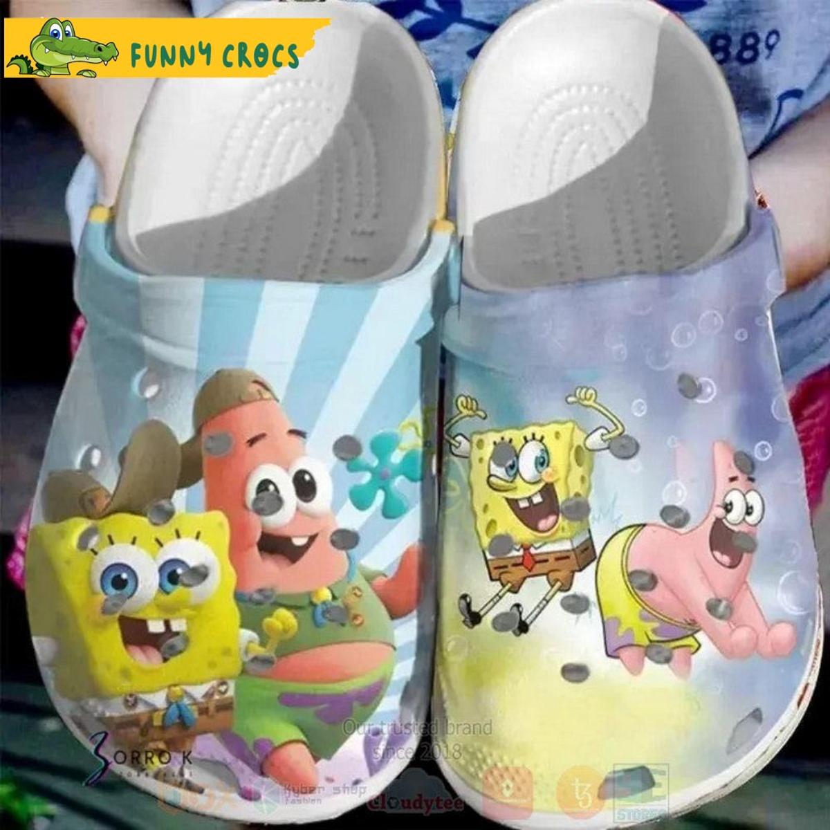 Funny Spongebob Squarepants Pattern Crocs Clog Shoes