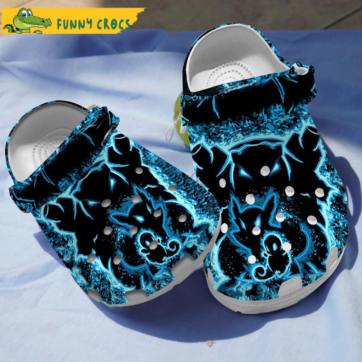 Funny Face Eevee Pokemon Crocs Sandals