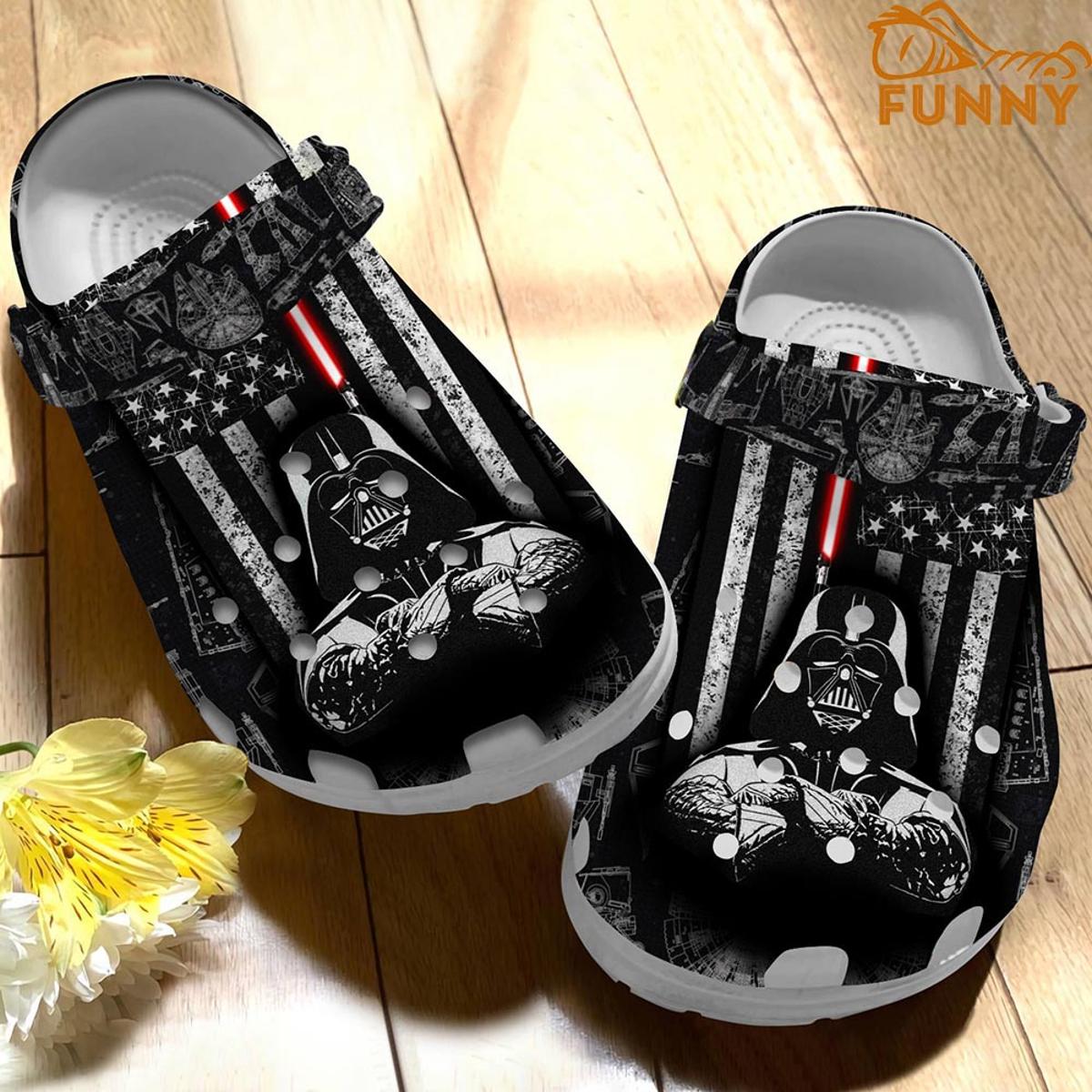 Customized Darth Vader Crocs Shoes