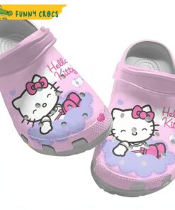 Cute Bat Queen Hello Kitty Crocs Clog