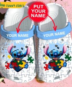 Stitch Autism Awareness Disney Adults Crocs Clog Shoes