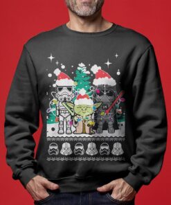 Stormtrooper Yody Dath Vader Star Wars Ugly Christmas Sweater