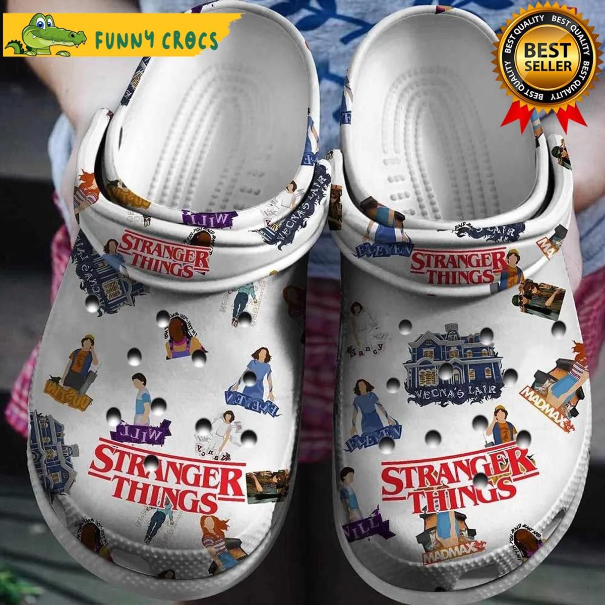 Pink Strangers Things Gifts Crocs Clog