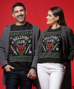 Stranger Things Hellfire Club Christmas Sweater