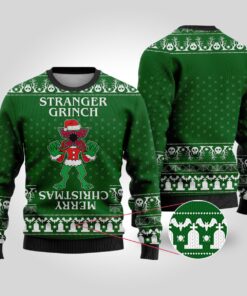 Stranger Things Monster Grinch Funny Christmas Sweaters